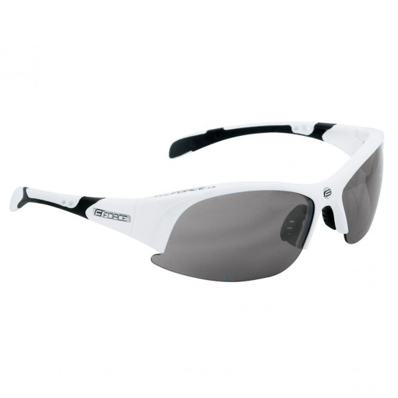 Ochelari Force Ultra albi cu lentila fumurie Ochelari Force Ultra albi cu lentila fumurie