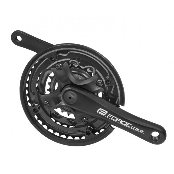 Pedalier Force C8.3 Al 42/34/24T 152mm negru Pedalier Force C8.3 Al 42/34/24T 152mm negru