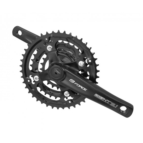 Pedalier Force Eight3.1 AL 42/32/22T 152 mm negru Pedalier Force Eight3.1 AL 42/32/22T 152 mm negru