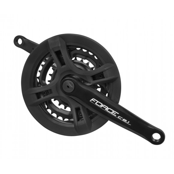 Pedalier Force C8.1 Fe 42/34/24T 170 mm negru Pedalier Force C8.1 Fe 42/34/24T 170 mm negru