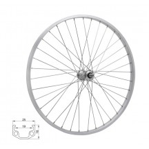 Roata spate 28 RMX 219 622x19 argintie butuc Force
