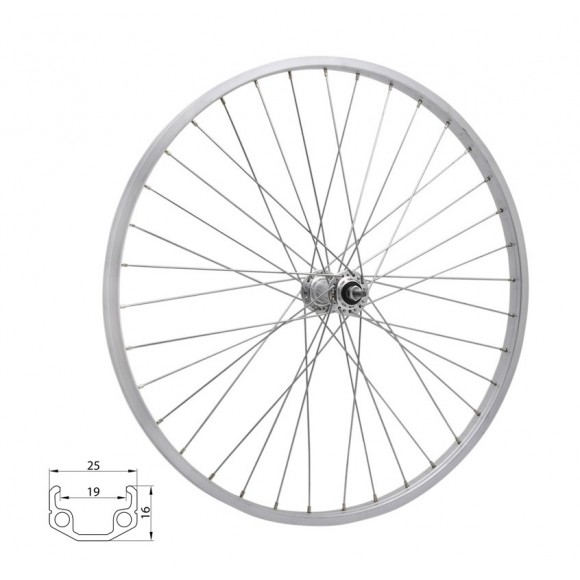 Roata spate 24 RMX 219 507x19 argintie Roata spate 24 RMX 219 507x19 argintie