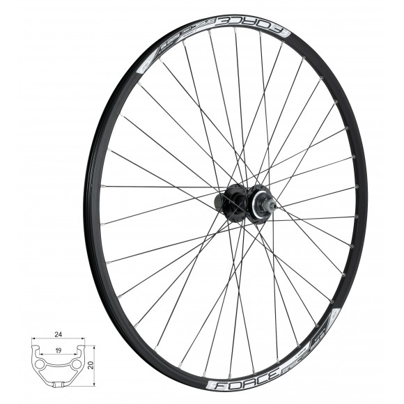Roata spate 28/29 Force Basic Disc 622x19 centerlock Roata spate 28/29 Force Basic Disc 622x19 centerlock