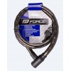 Lacat Force F Cu Protectie 150cm/18mm Negru Lacat Force F Cu Protectie 150cm/18mm Negru