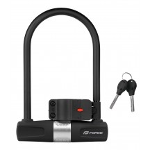 Lacat U-lock FORCE Cu suport de prindere 11.5x18.9cm Negru