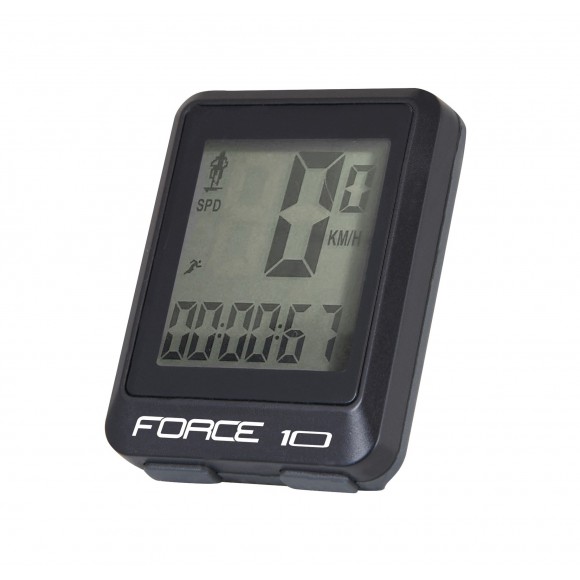 Ciclocomputer Force 10F cu fir negru
