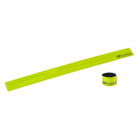 Banda reflctorizanta retractibila Force 38 cm galbena Banda reflctorizanta retractibila Force 38 cm galbena