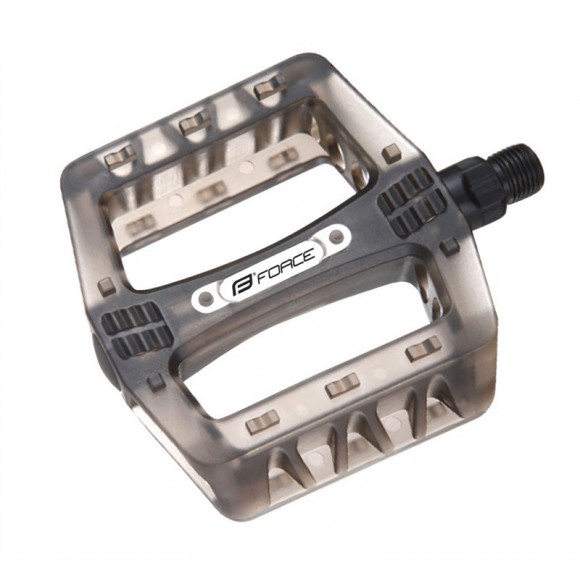 Pedale BMX Force plastic transparent fumuriu Pedale BMX Force plastic transparent fumuriu
