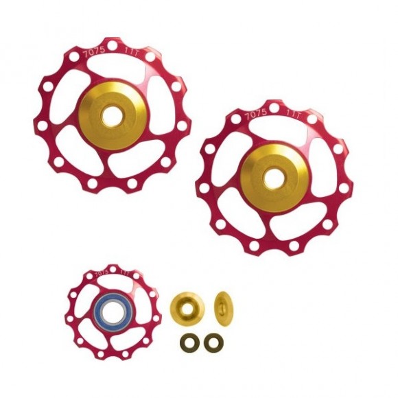 Rotite schimbator Force Al 11T rosii, rulmenti ceramici Rotite schimbator Force Al 11T rosii, rulmenti ceramici