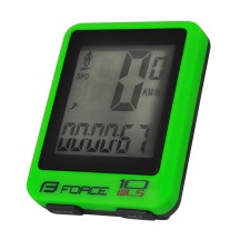 Ciclocomputer Force WLS 10F fara fir verde fluo