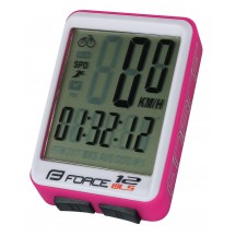Ciclocomputer Force 12F fara fir roz