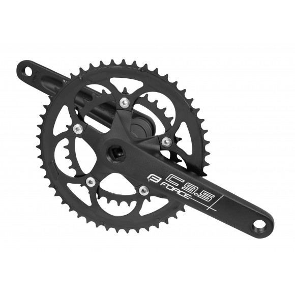 Pedalier Force ROAD C9.5 Al, 53/39T negru