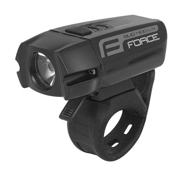 Far fata Force Bug USB 400Lm Negru Far fata Force Bug USB 400Lm Negru