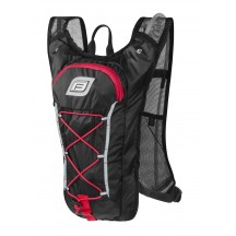 Rucsac FORCE PILOT 10 l+2L rezervor, negru-rosu