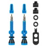 Set Valve Tubeless Force 2xFv 44mm Albastre Set Valve Tubeless Force 2xFv 44mm Albastre