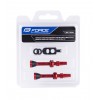 Set Valve Tubeless Force 2xFv 44mm Rosii Set Valve Tubeless Force 2xFv 44mm Rosii