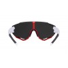 Ochelari Force Creed, lentila neagra oglinda, alb/rosu