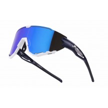 Ochelari Force Creed, lentila revo albastra, albastru/alb