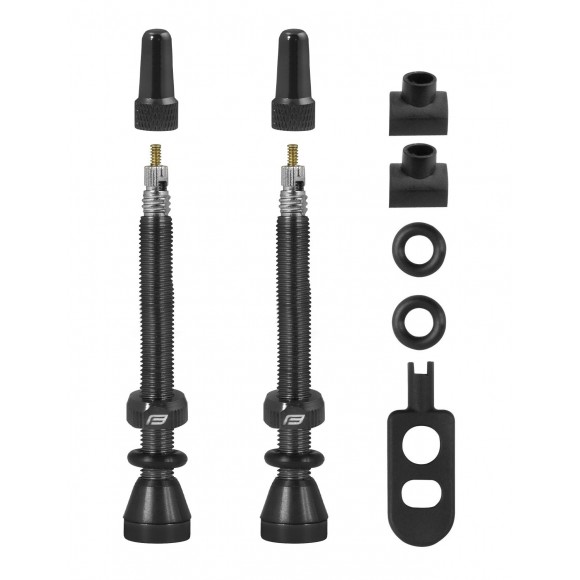 Set Valve Tubeless Force 2xFv 60mm Negre Set Valve Tubeless Force 2xFv 60mm Negre