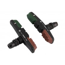 Saboti frana Force detasabili, verde/negru/maro 70mm