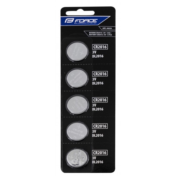 Baterii Force CR2016 3V 5 bucati Baterii Force CR2016 3V 5 bucati