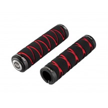 Mansoane Force Moly cu blocare, negru/rosu
