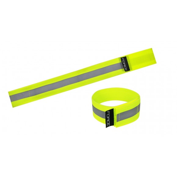 Banda reflectorizanta Force Lun Velcro, fluo Banda reflectorizanta Force Lun Velcro, fluo