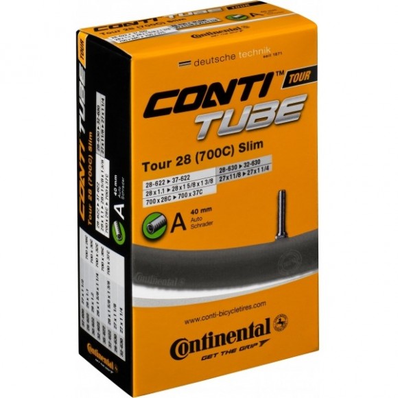 Camera bicicleta Continental Tour 28 Slim A40 28-609-37-642