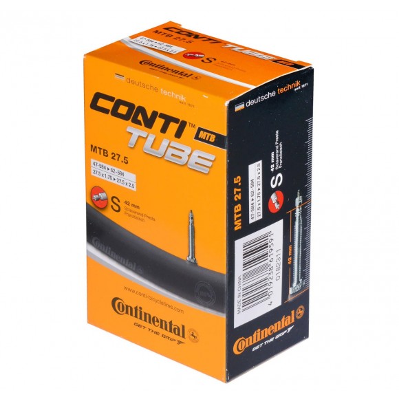 Camera bicicleta Continental MTB 27.5 valva Presta S42 47/60-584 27.5-1.75/2.4 Camera bicicleta Continental MTB 27.5 valva Presta S42 47/60-584 27.5-1.75/2.4