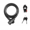 Lacat Force Strong spirala 180cm/12mm cu suport negru Lacat Force Strong spirala 180cm/12mm cu suport negru