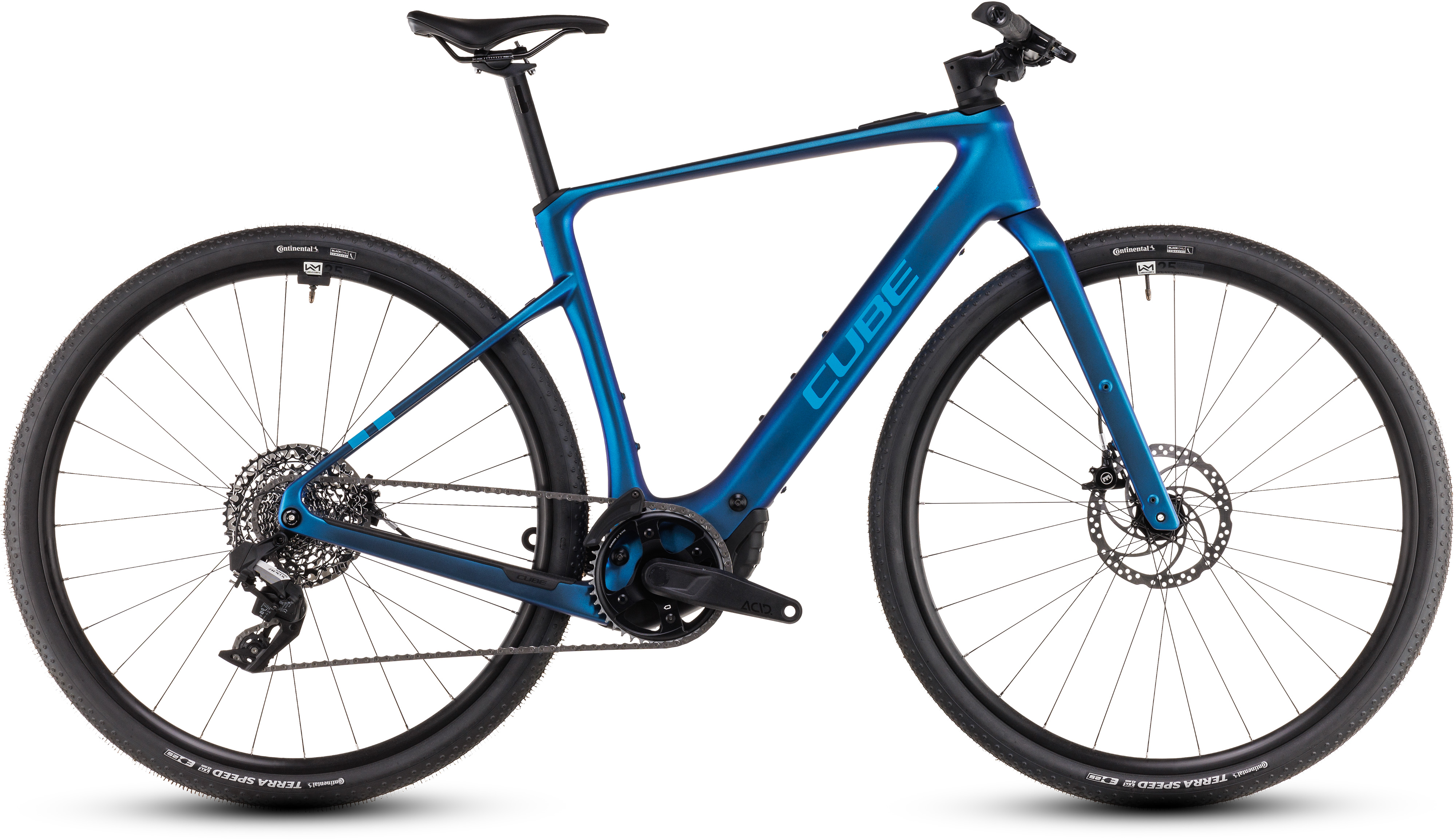 BICICLETA ELECTRICA CUBE NULANE HYBRID C:62 SLX 400X NEBULA BLUE